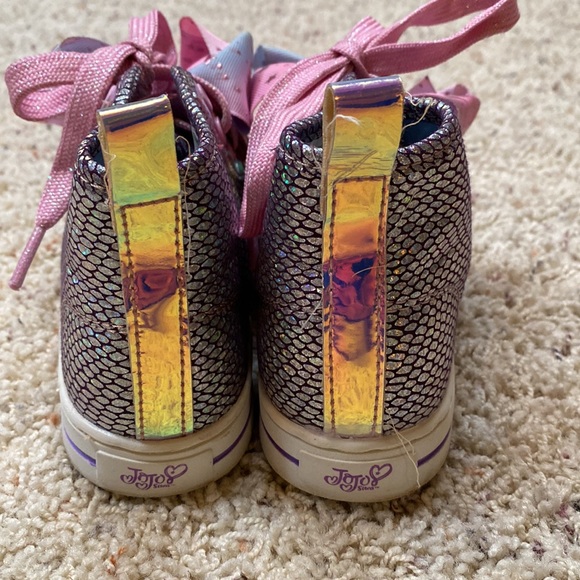 Girls toddlers size 11 Nickelodeon JoJo mermaid high top sneakers. - Picture 6 of 10